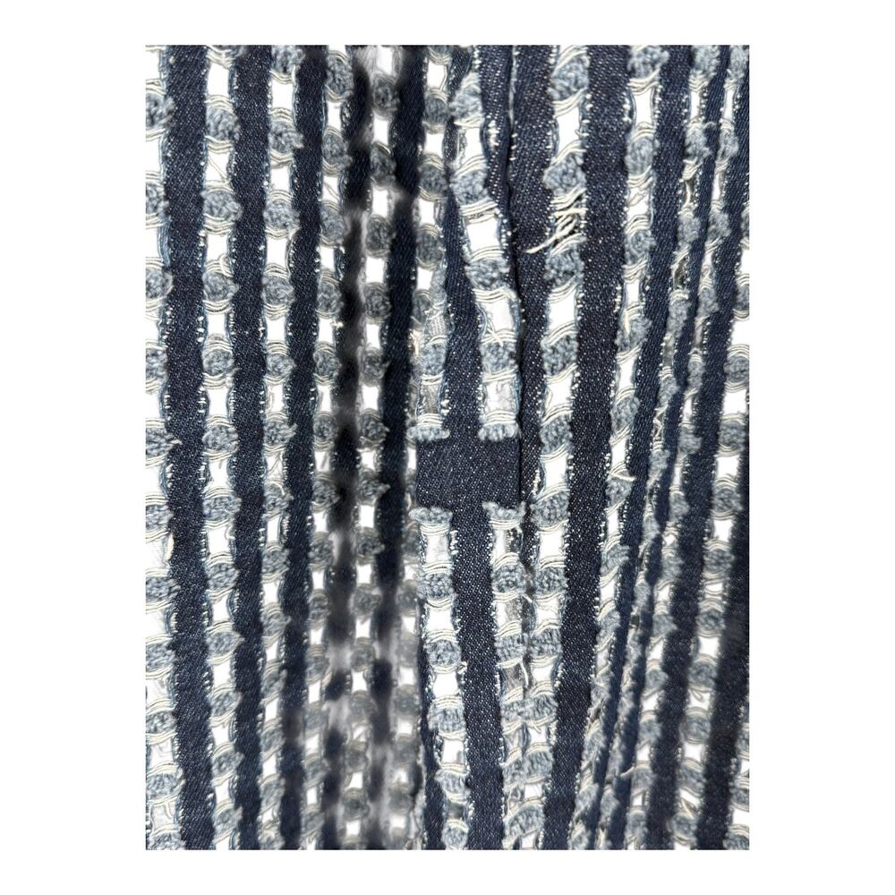 Cult Gaia Katya wide leg laser cut Pants blue size 23 DEFECT - Picture 5 of 11